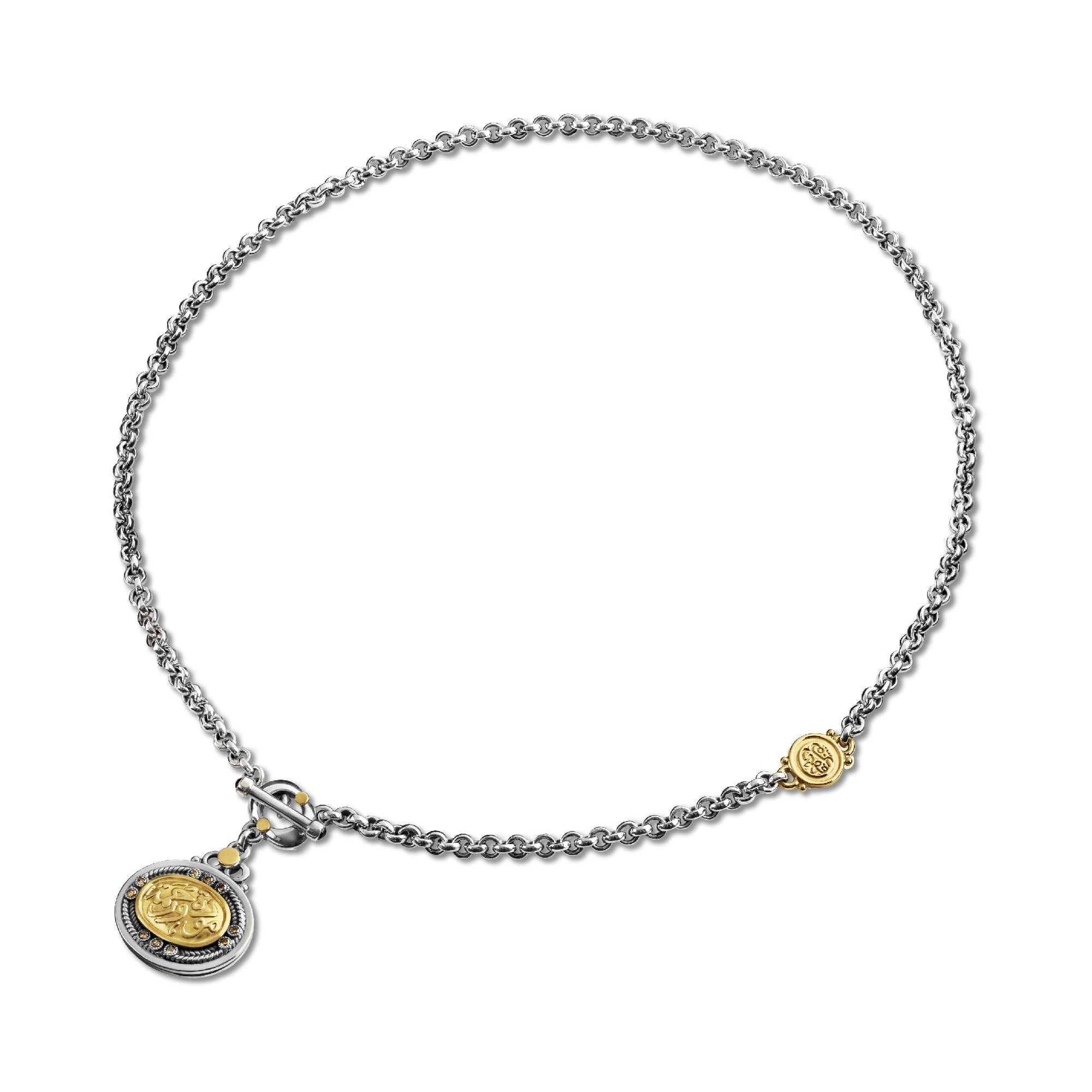 T-lock Calligraphy Necklace