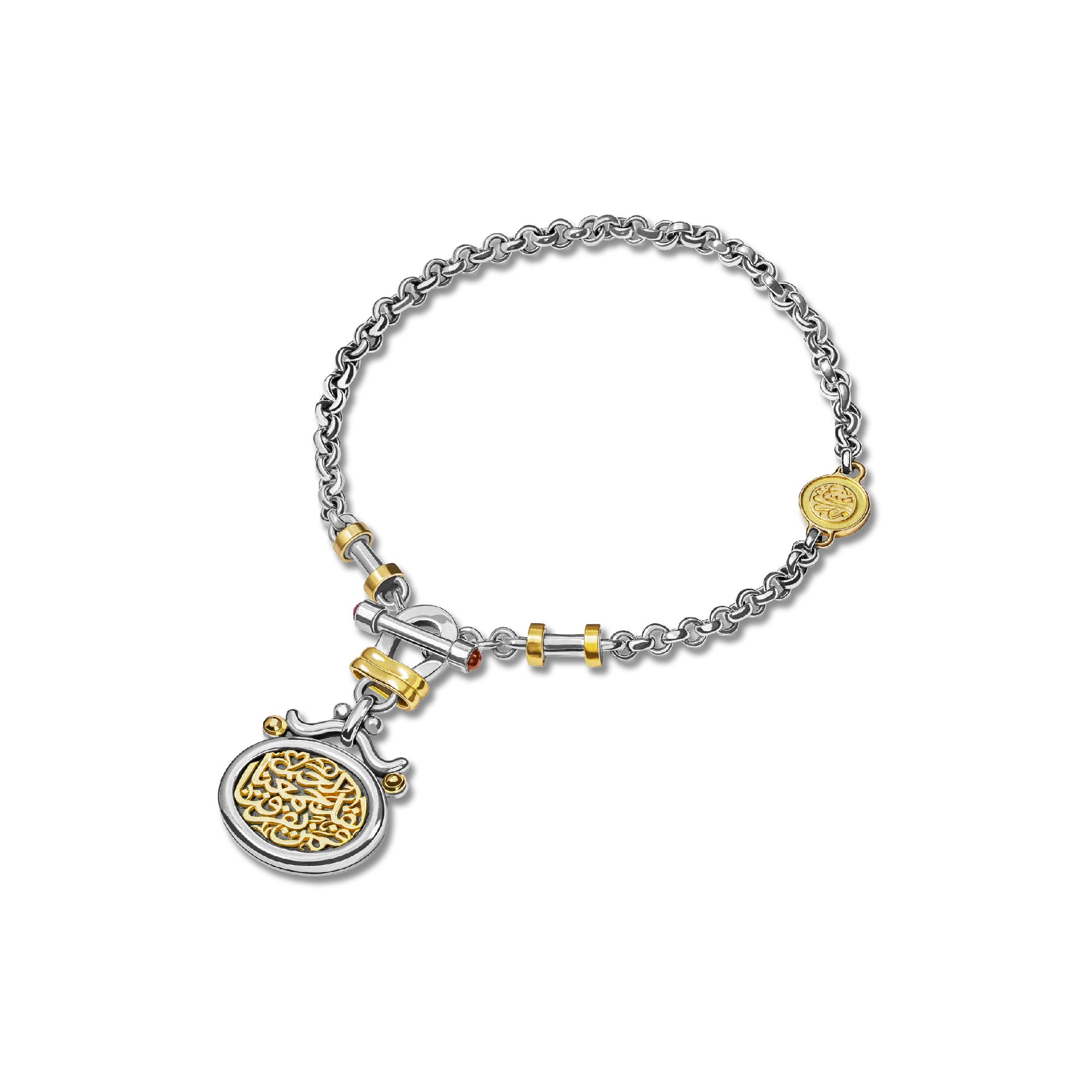 إسورة الحب ذات القفل على شكل الحرف "تي"