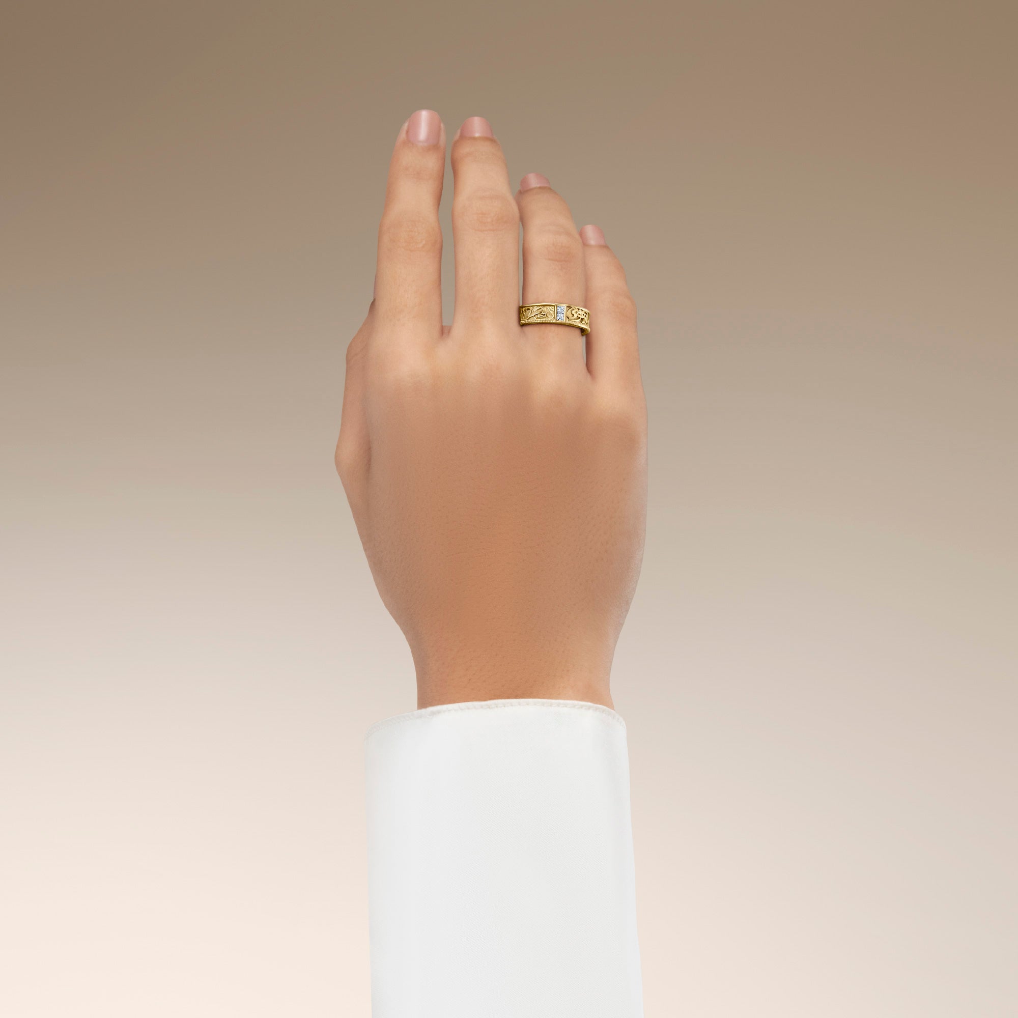 خاتم الحب الخالد الذهب