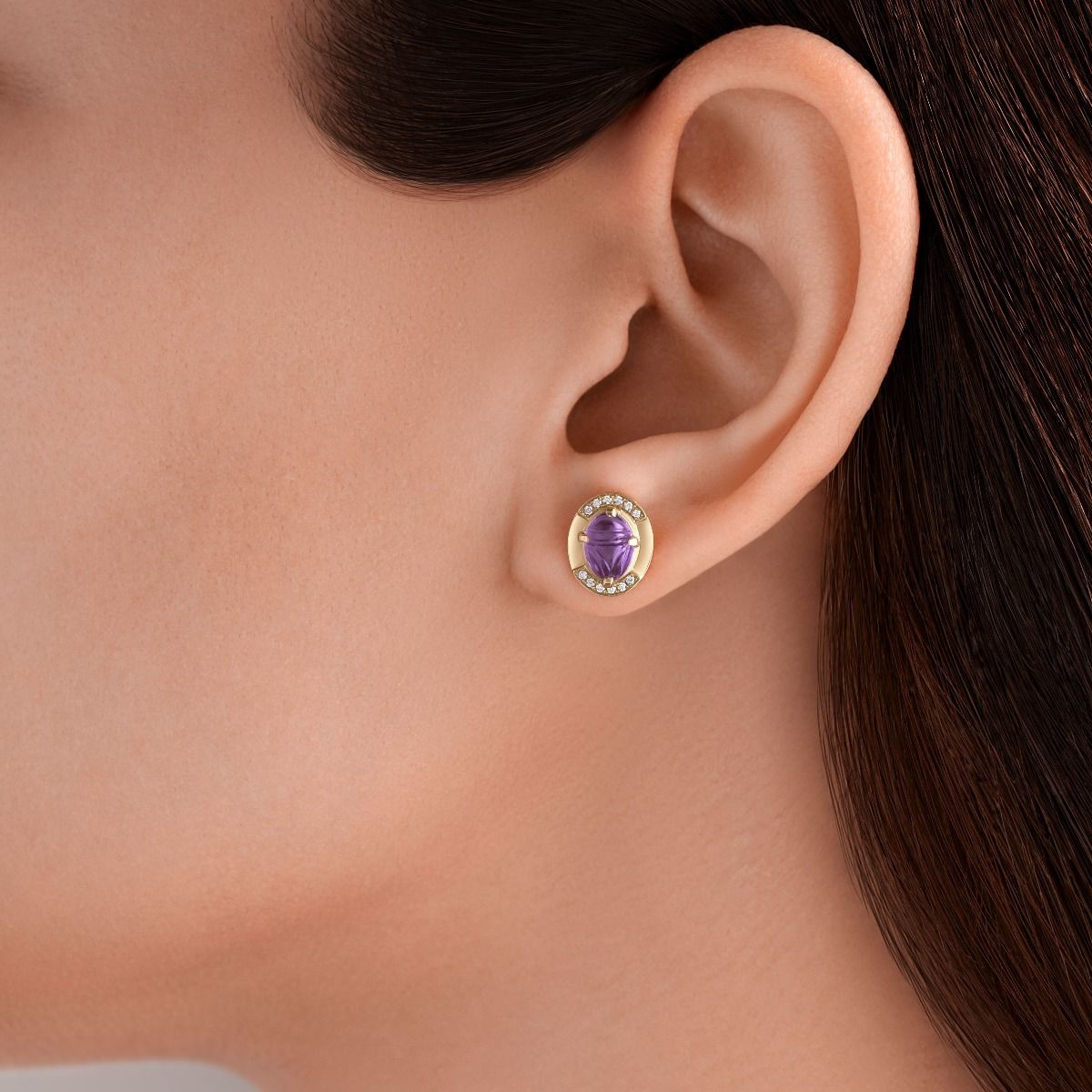 حلق الجعران الحجري الصغير