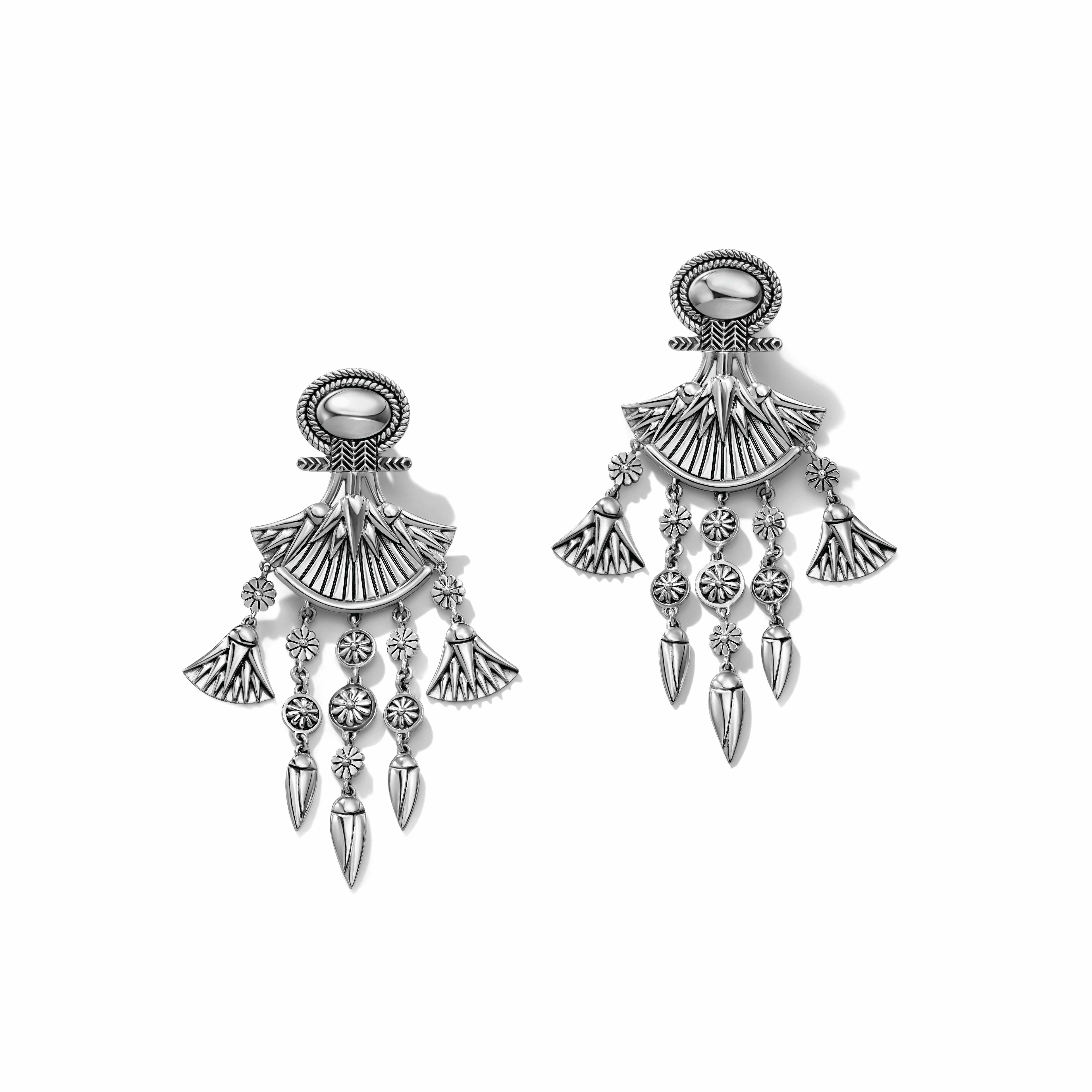 Lotus Drop Earrings