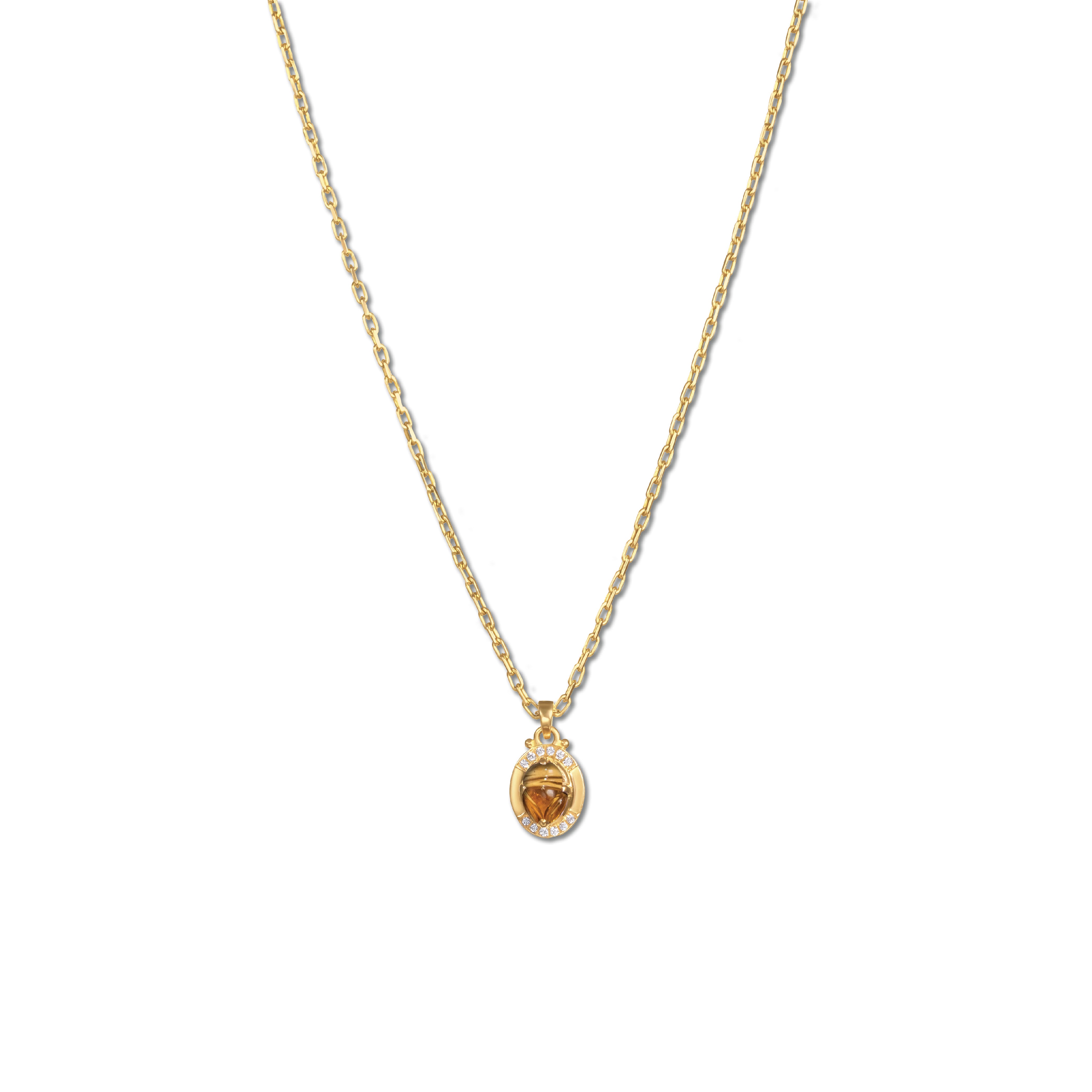 Scarab Stone Necklace
