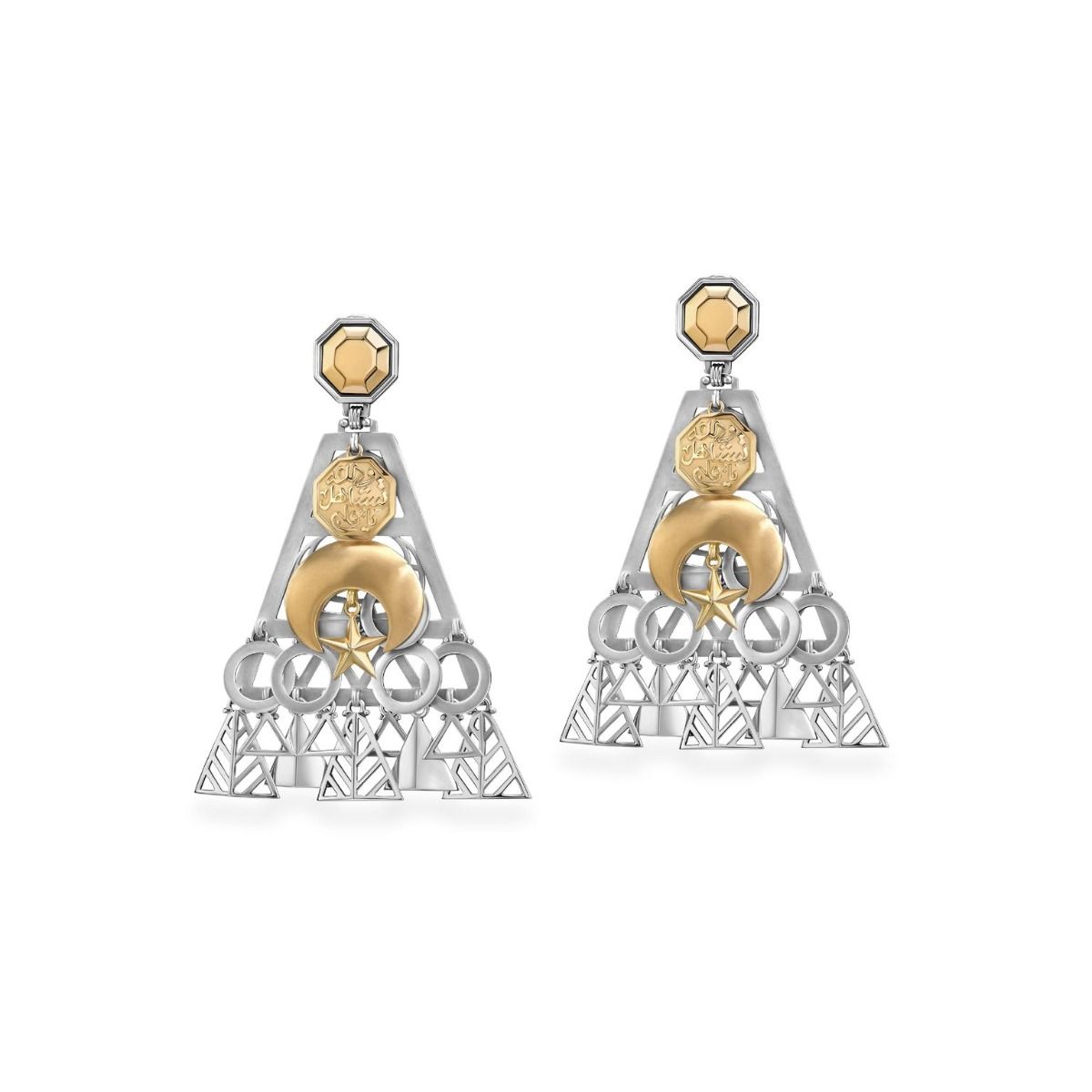 Sayed Darwish Earrings by Azza Fahmy - Designer Earrings