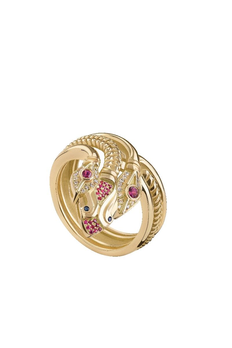 Three-headed Snake Ring