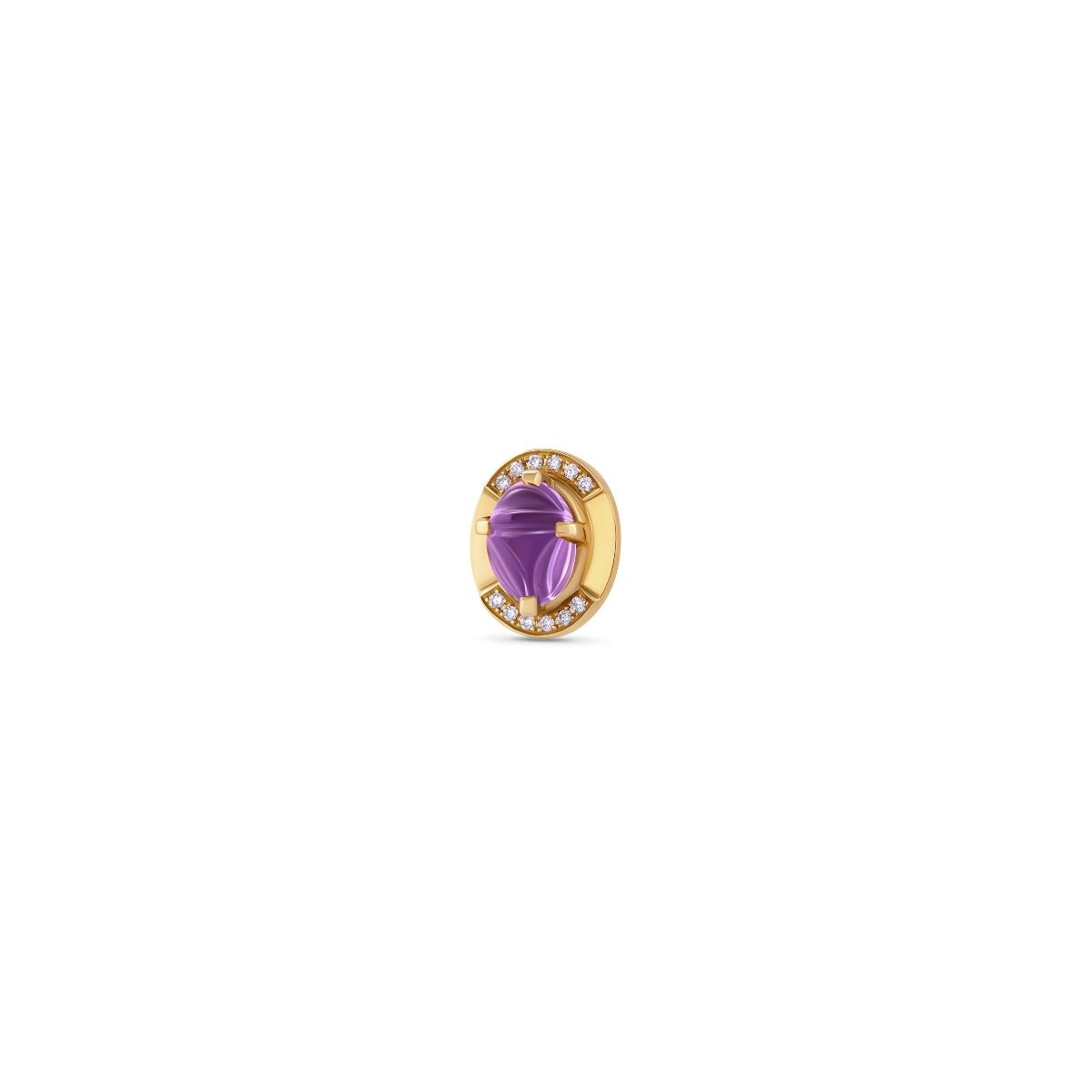 Scarab Stone Stud by Azza Fahmy - Designer Studs